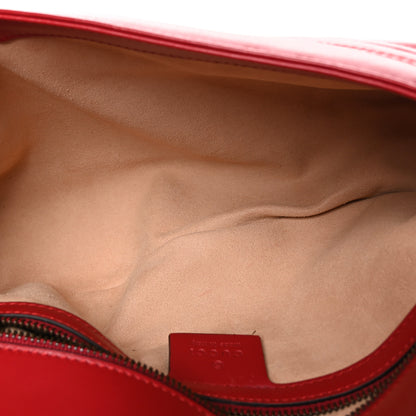 Gucci Calfskin Matelasse Small GG Marmont Shoulder Bag Hibiscus Red 5 of 10