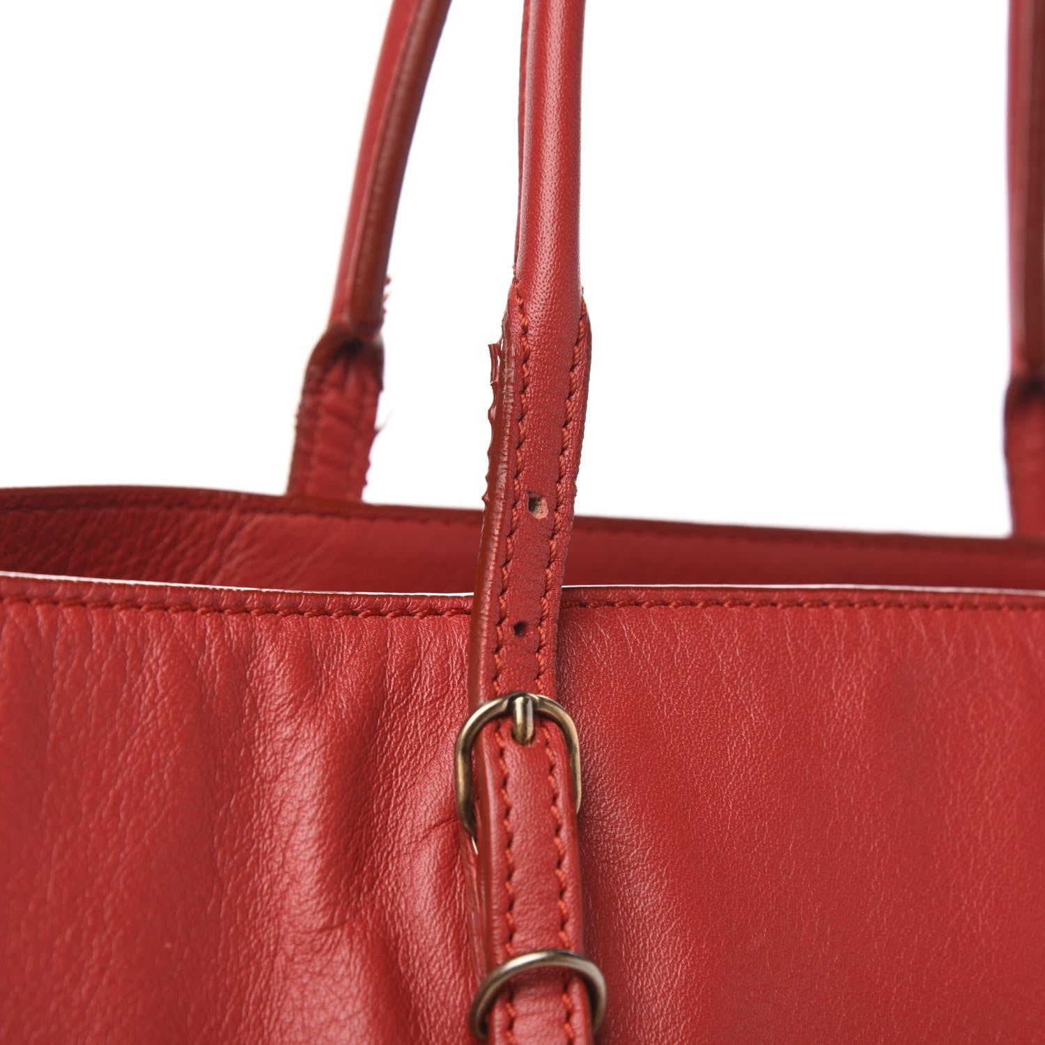 Balenciaga Veau Souple Papier Ledger Tote Rouge 11 of 11