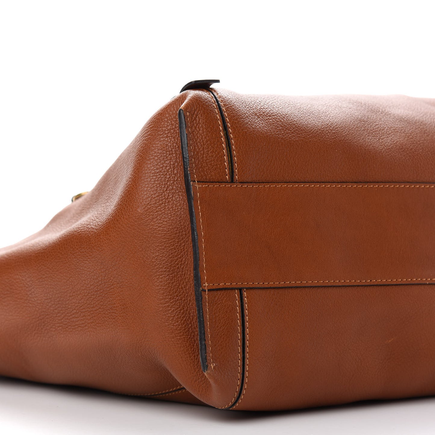 Smooth Calfskin Medium Milo Shopping Tote Caramel