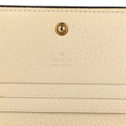 Gucci Textured Calfskin Web Ophidia Card Case Mystic White 7 of 11