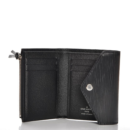 Louis Vuitton Epi Victorine Wallet Black 5 of 8