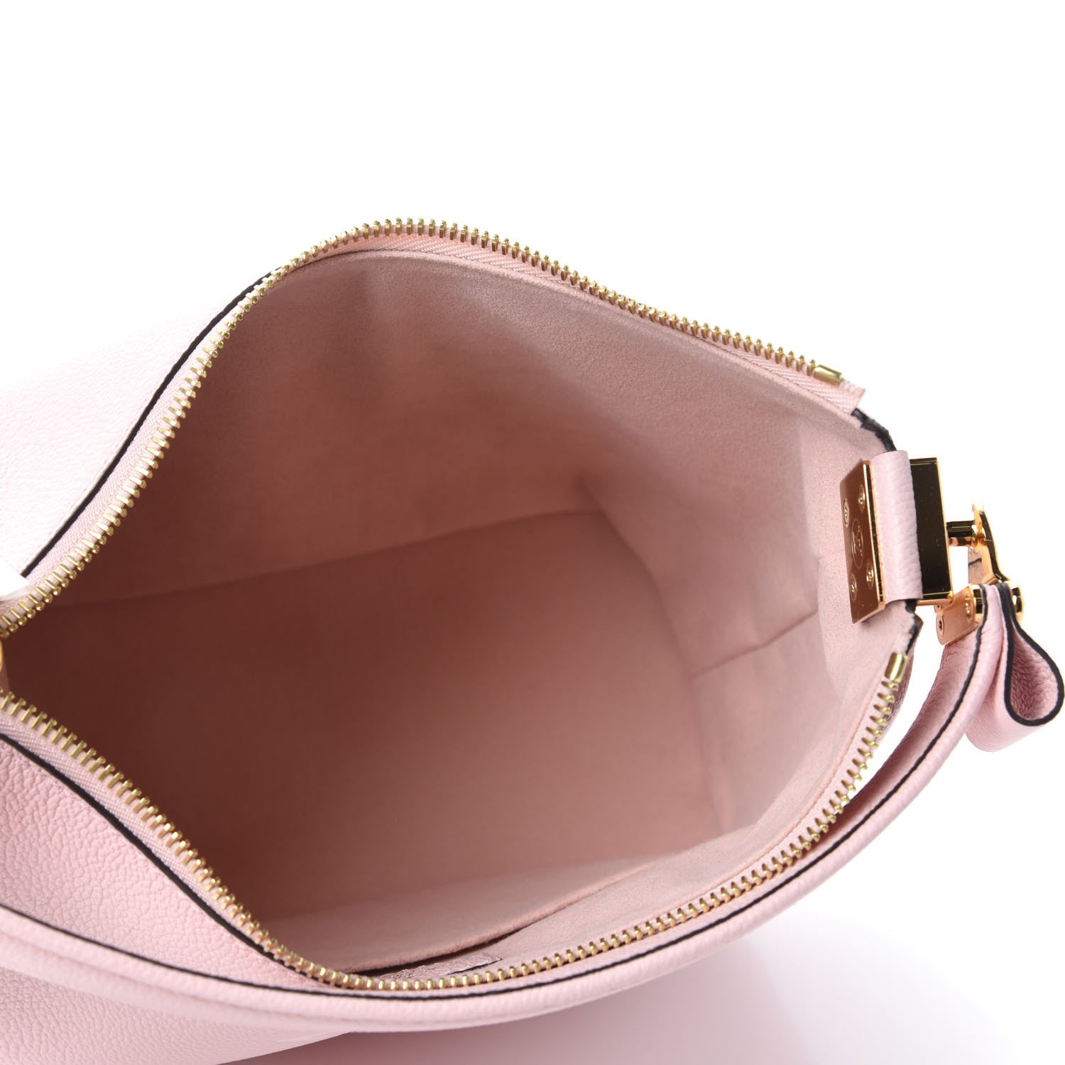 Louis Vuitton Empreinte Monogram Giant By The Pool Marshmallow Hobo PM Bouton De Rose 5 of 10