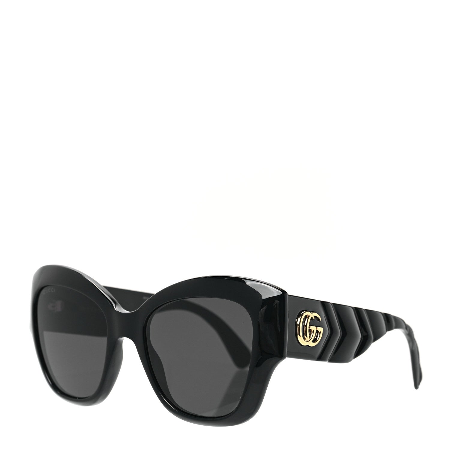 Gucci Acetate GG Butterfly Sunglasses GG0808S Black 1 of 6
