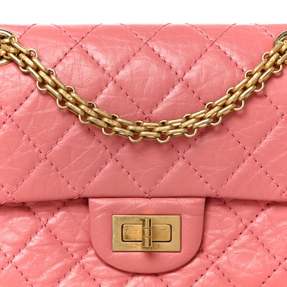 Chanel Aged Calfskin Quilted 2.55 Reissue Mini Flap Pink 8 of 10