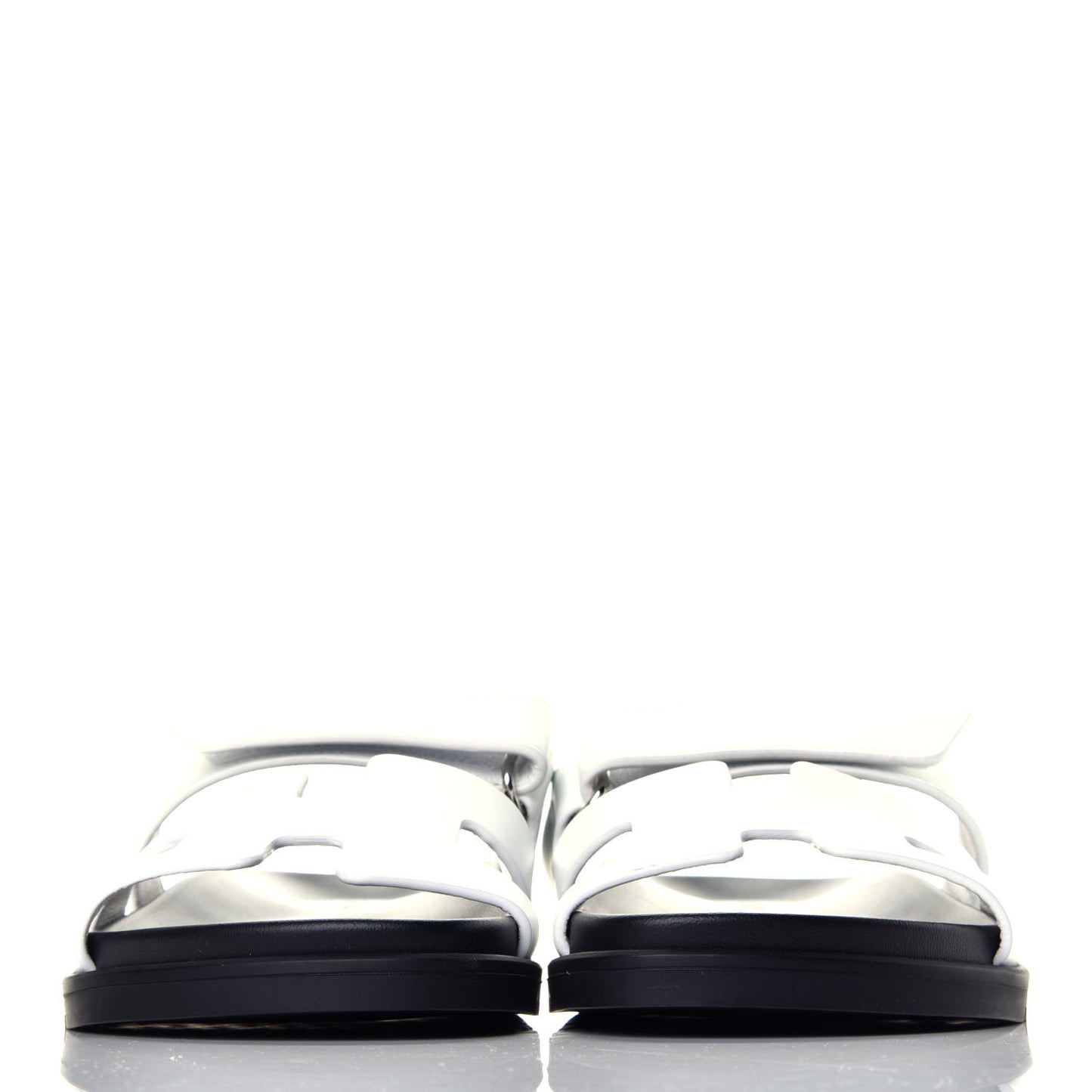 Calfskin Womens Chypre Sandals 37 White