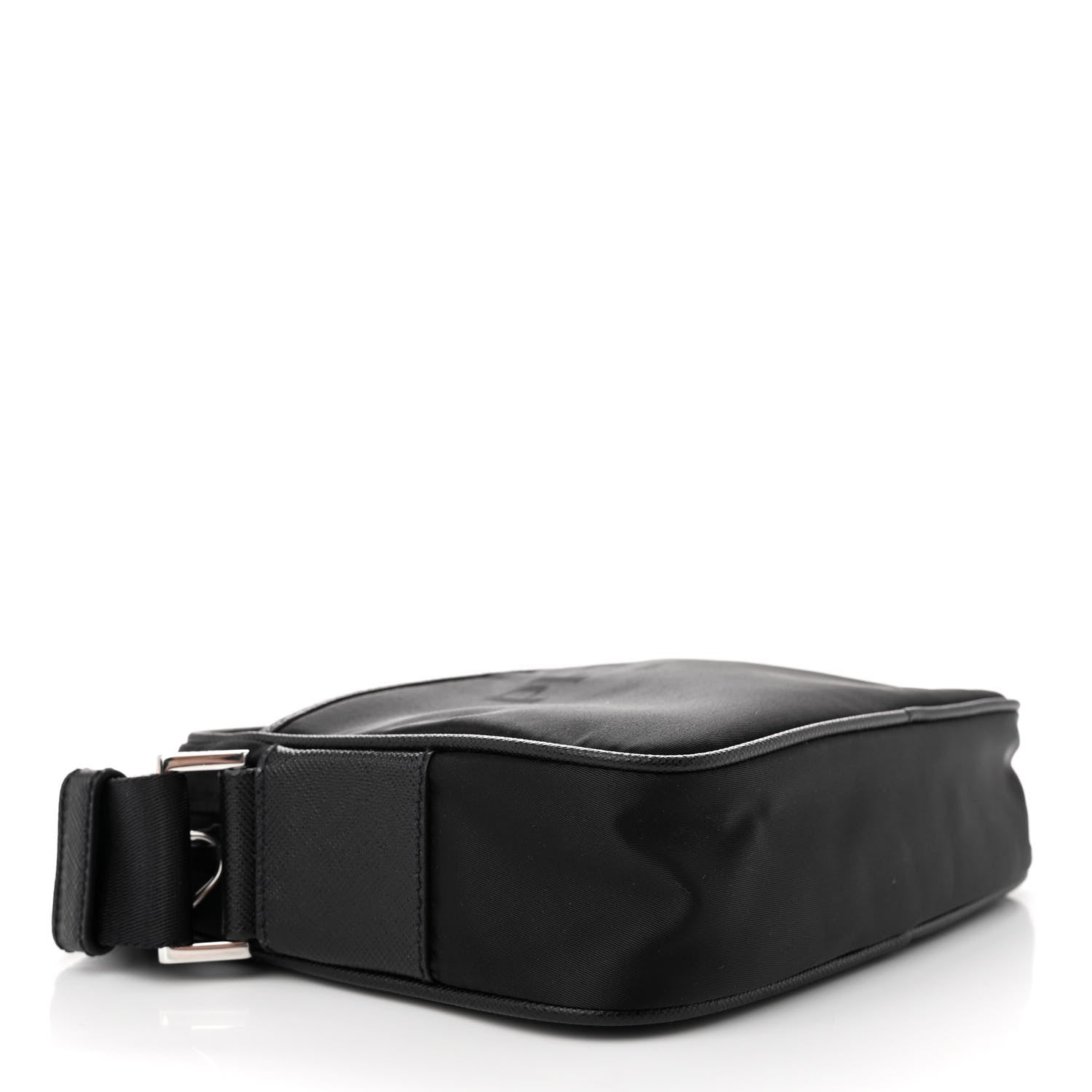 Prada Tessuto Nylon Saffiano Logo Camera Bag Black 4 of 10