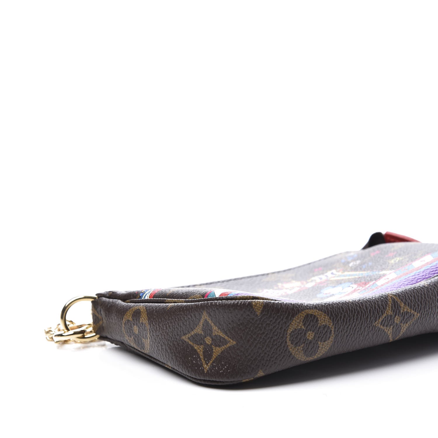 Louis Vuitton Monogram 2020 Christmas Animation Bumper Cars Mini Pochette Accessories Coquelicot 6 of 9