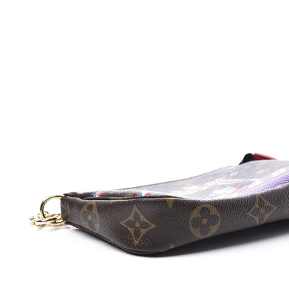 Louis Vuitton Monogram 2020 Christmas Animation Bumper Cars Mini Pochette Accessories Coquelicot 6 of 9