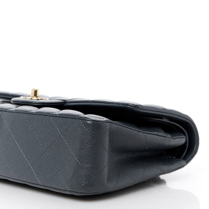Chanel Caviar Quilted Medium Double Flap Dark Grey 11 of 11