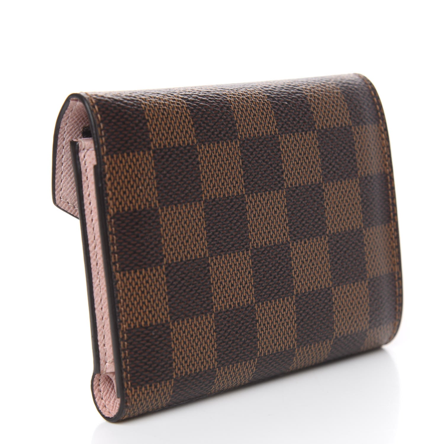 Louis Vuitton Damier Ebene Victorine Wallet Rose Ballerine 3 of 11