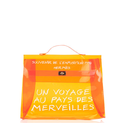 Hermes Vinyl Souvenir De L'Exposition Kelly Orange 1 of 5