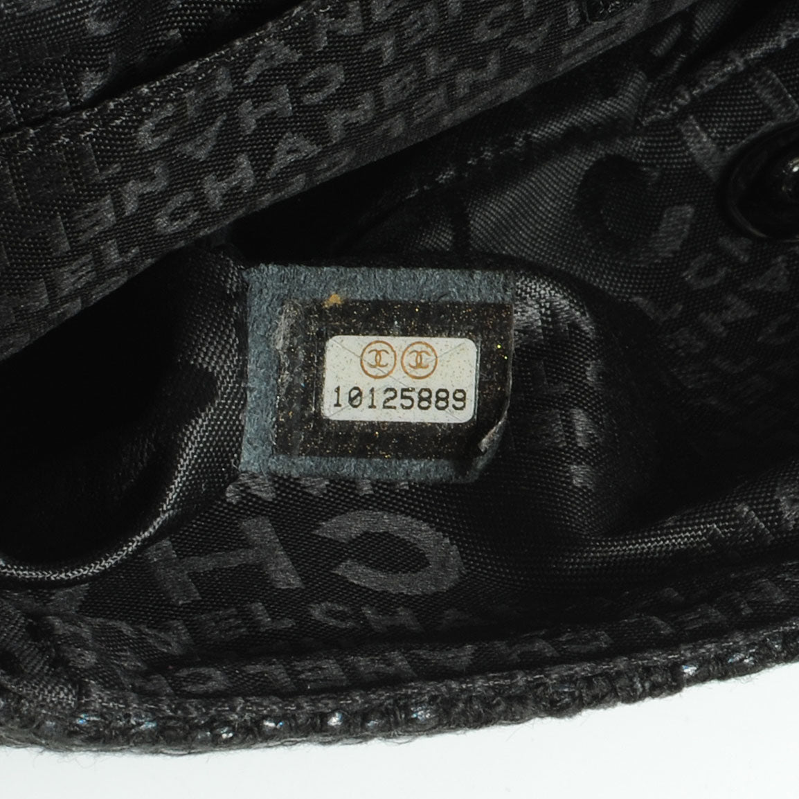 Chanel Tweed Swarovski Crystal Small Flap Black 7 of 7