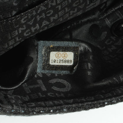 Chanel Tweed Swarovski Crystal Small Flap Black 7 of 7