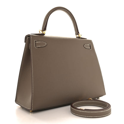 Hermes Epsom Kelly Sellier 28 Etoupe 3 of 11