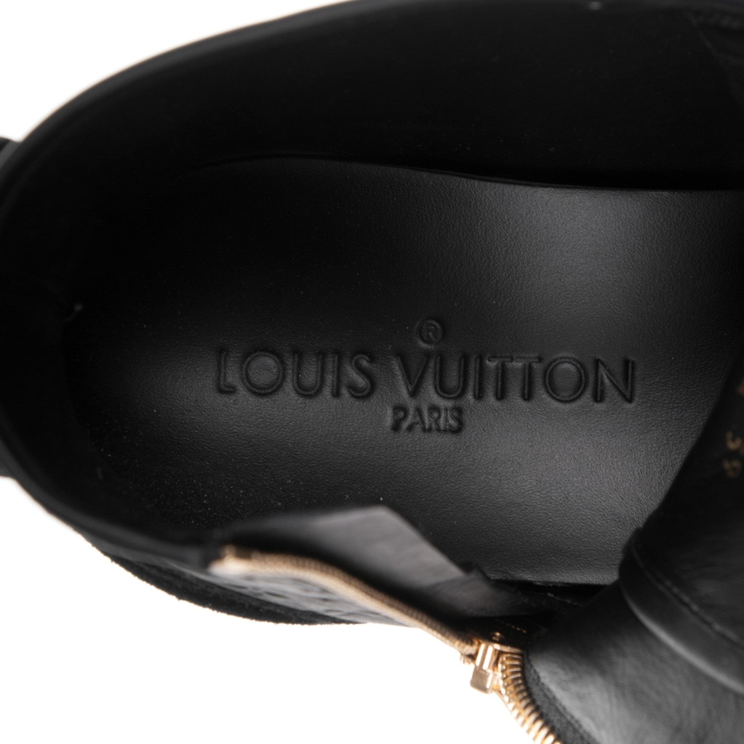 Louis Vuitton Calfskin Embossed Monogram Punchy High Top Sneakers 39 Black 6 of 8