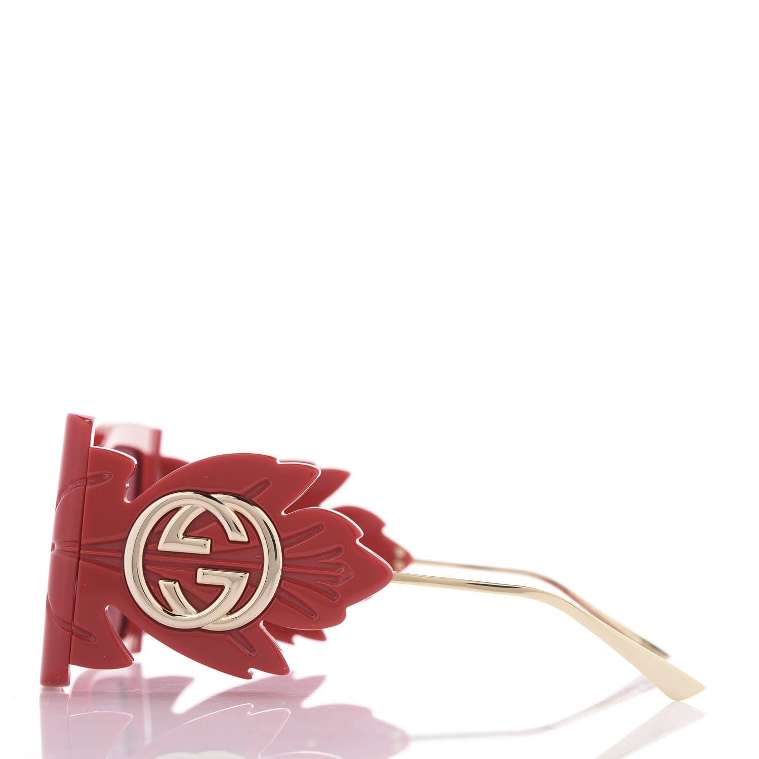 Gucci Acetate Square Frame Wing Sunglasses GG0535S Red 3 of 8