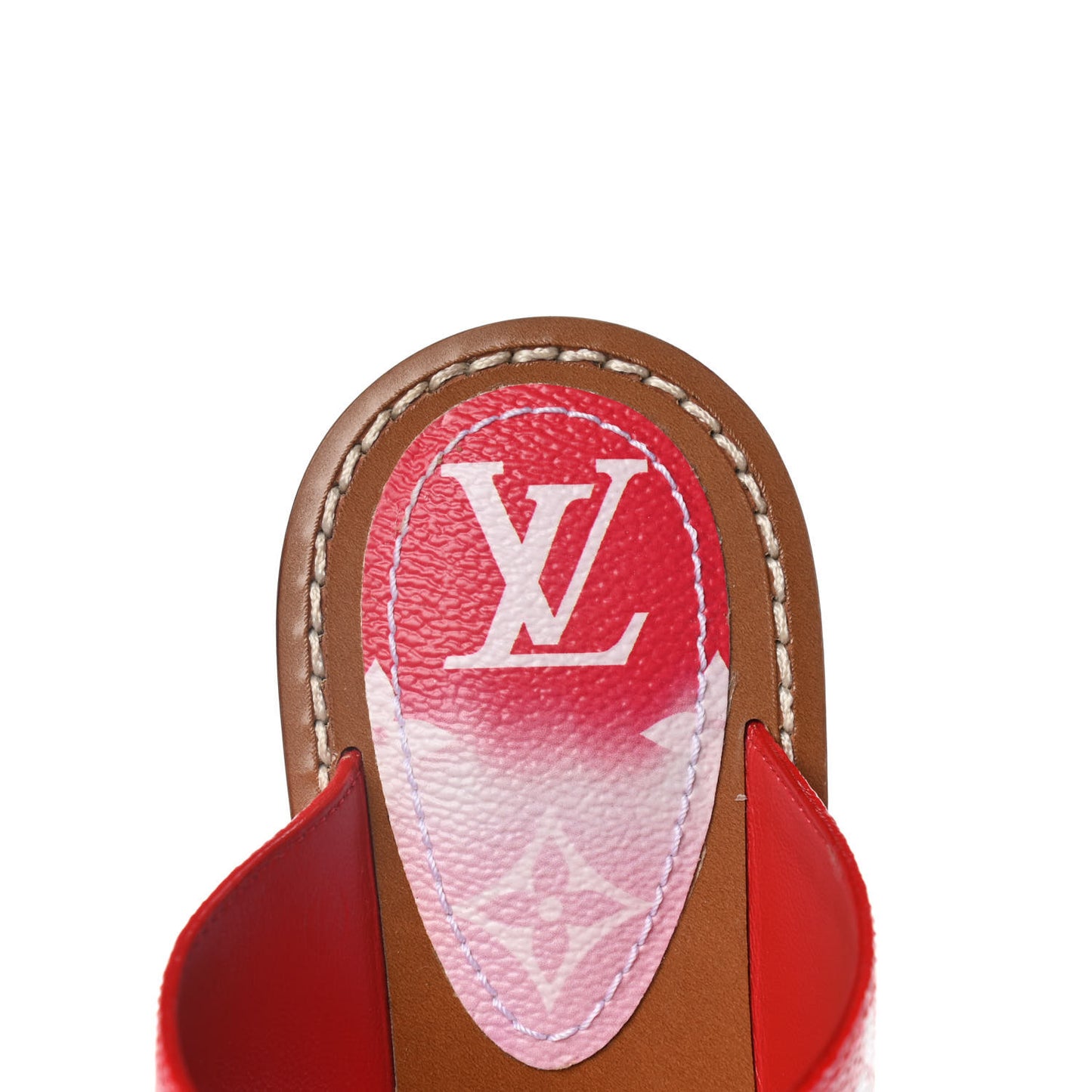 Monogram Escale Palma Sandals 37.5 Rouge