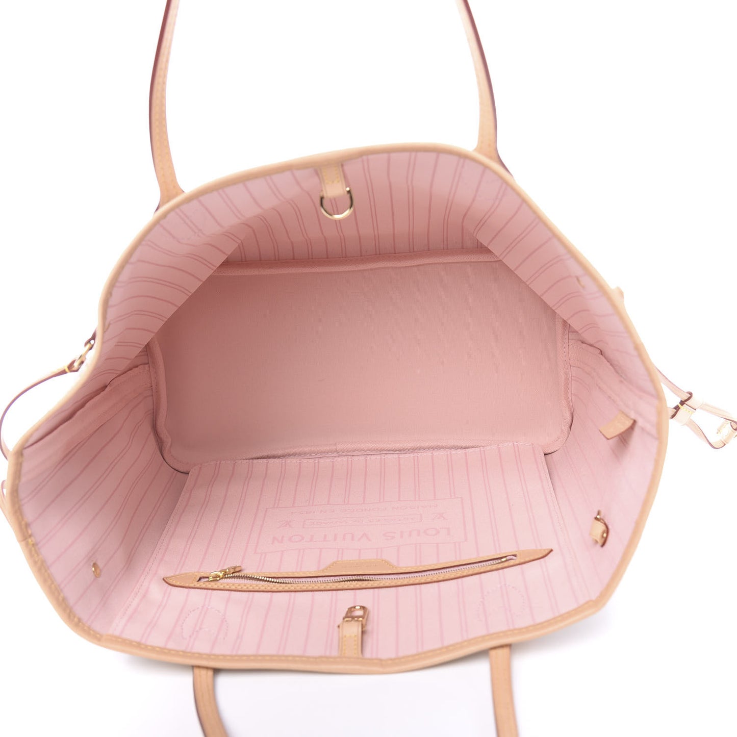 Damier Azur Neo Neverfull MM Rose Ballerine