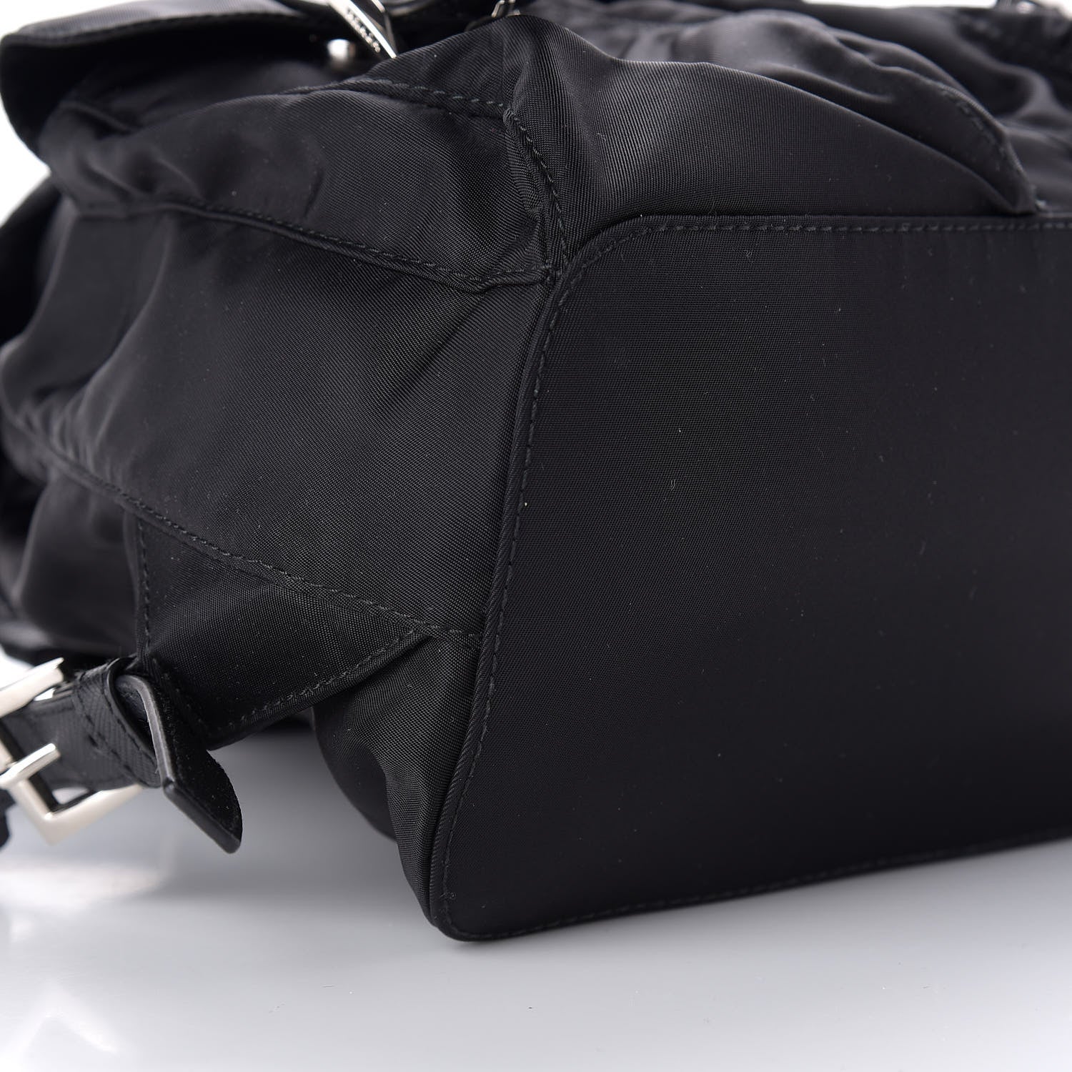 Prada Tessuto Nylon Saffiano Medium Backpack Black 5 of 8