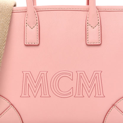 MCM Calfskin Mini Munchen Tote Pink Blush 8 of 10