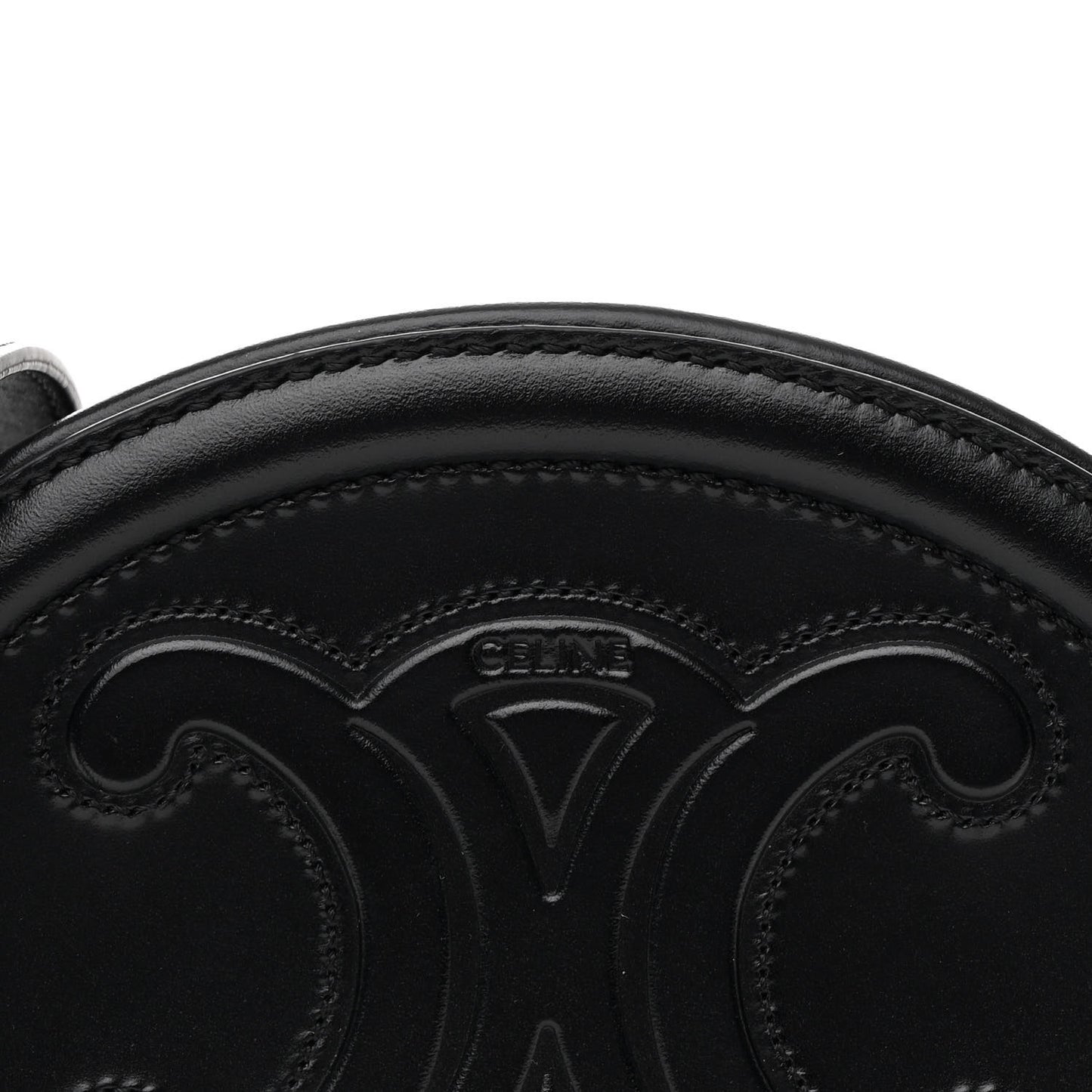 Smooth Calfskin Cuir Triomphe Oval Bag Black