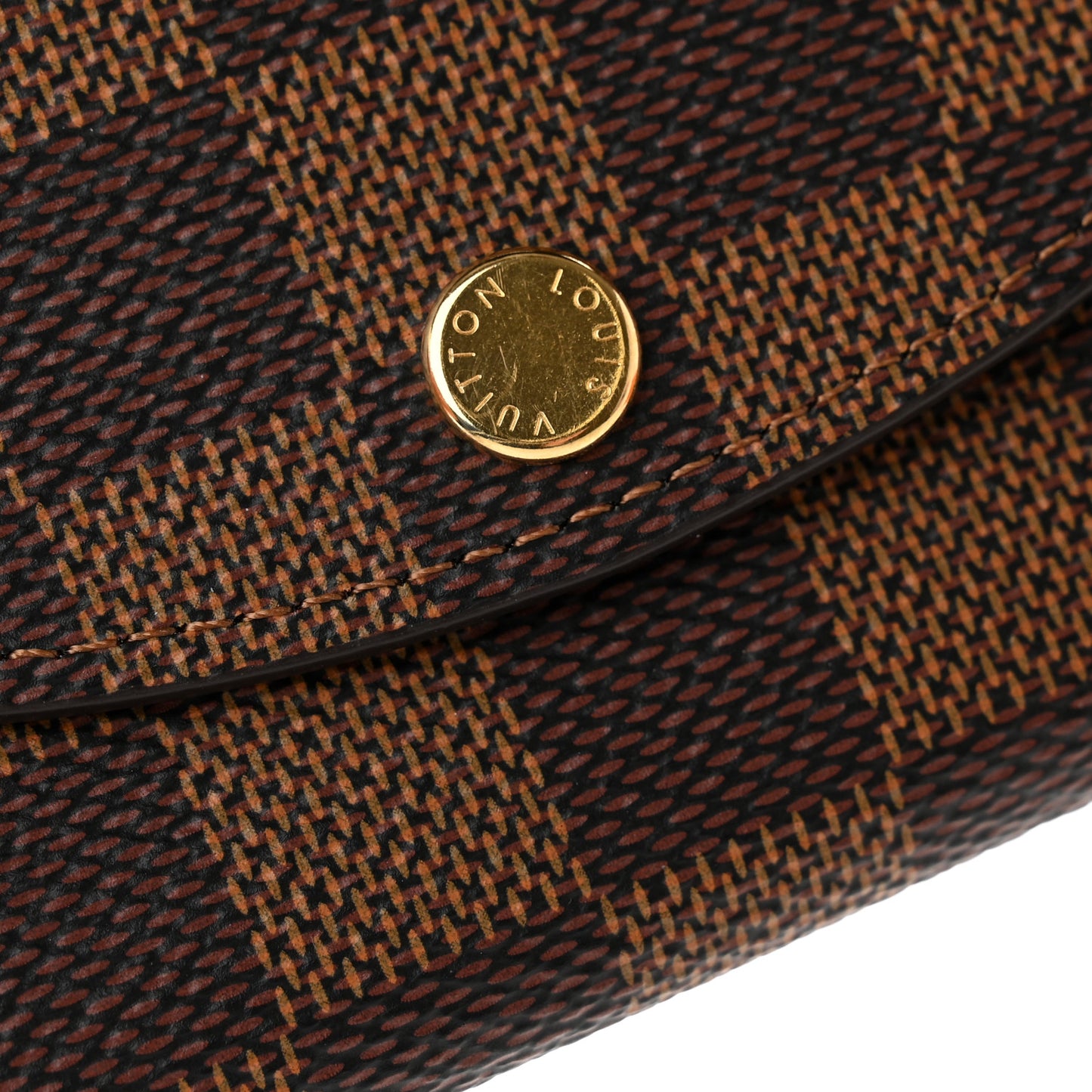 Damier Ebene Rosalie Coin Purse Rose Ballerine