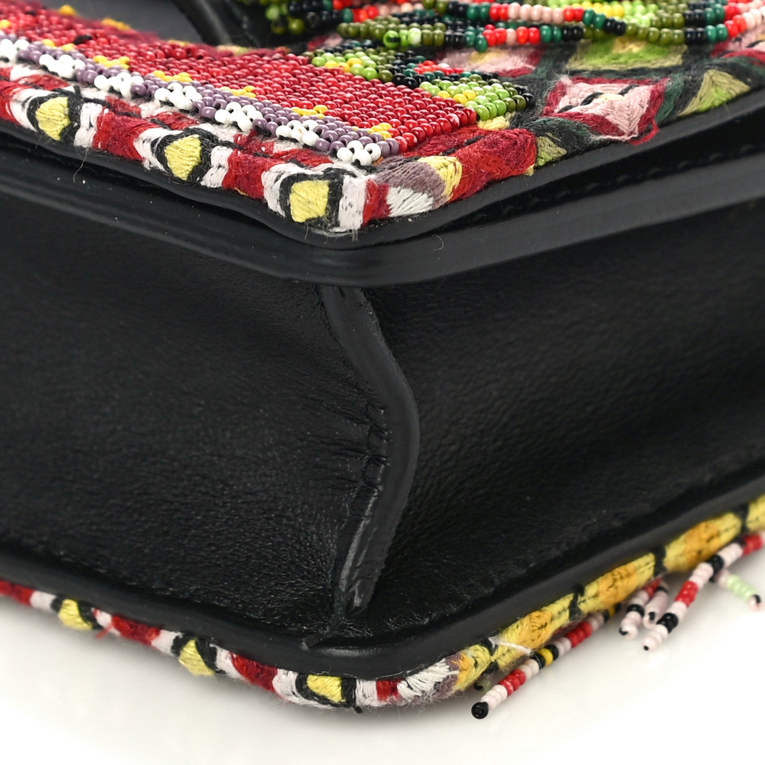 Christian Dior Lambskin Beaded Mini J'Adior Chain Flap Bag Multicolor 8 of 12
