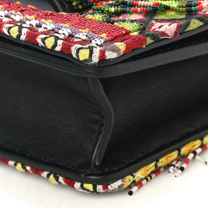Christian Dior Lambskin Beaded Mini J'Adior Chain Flap Bag Multicolor 8 of 12