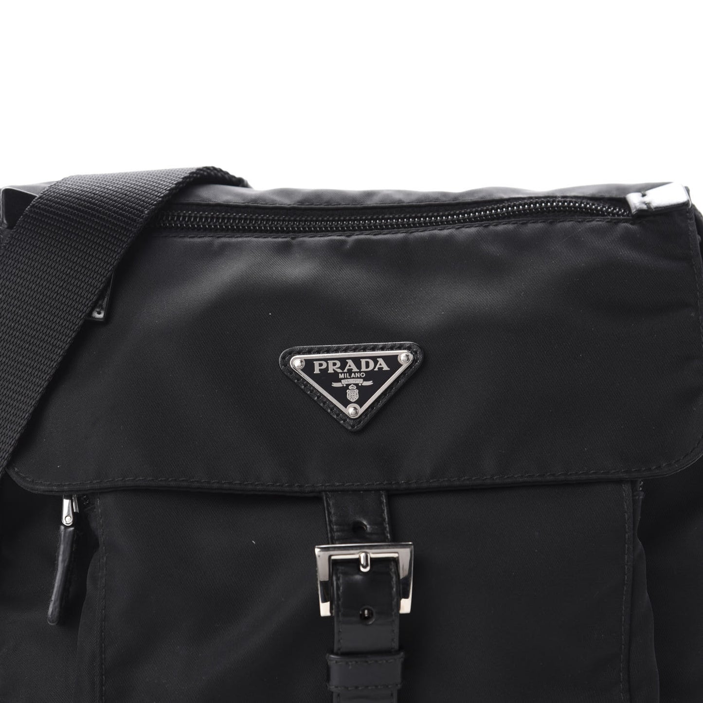 Nylon Vela Messenger Black