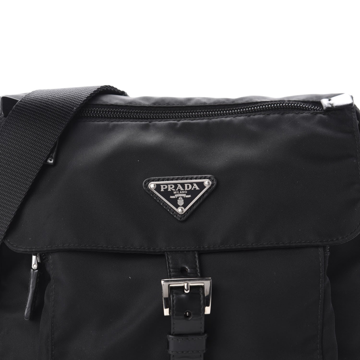 Prada Nylon Vela Messenger Black 10 of 10