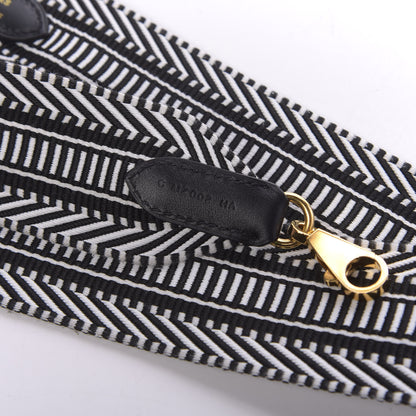 Hermes Toile Swift 50mm Sangle Cavale Shoulder Strap Black Ecru 4 of 6