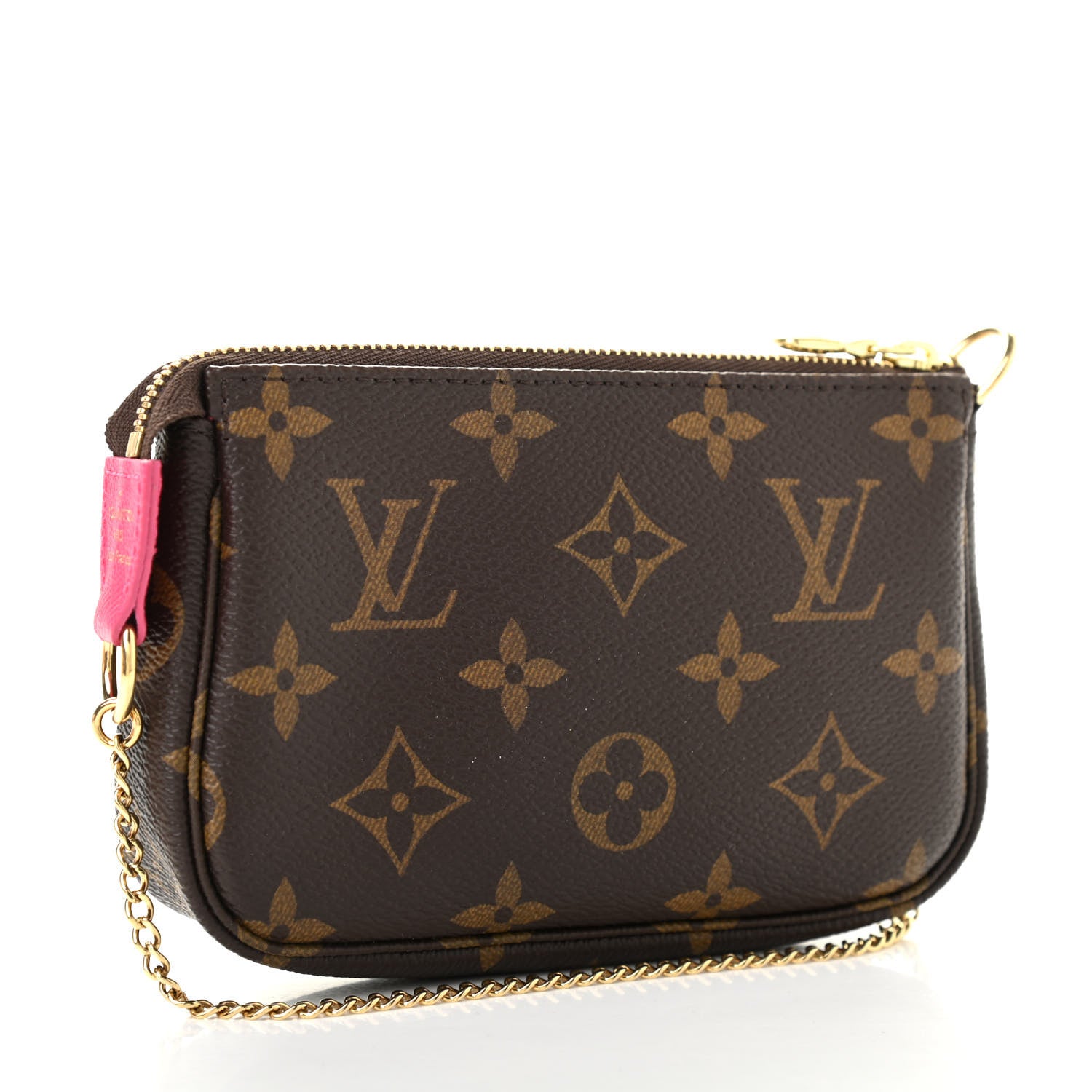 Louis Vuitton Monogram 2019 Christmas Animation Mini Courchevel Pochette Accessories Fuchsia 3 of 7