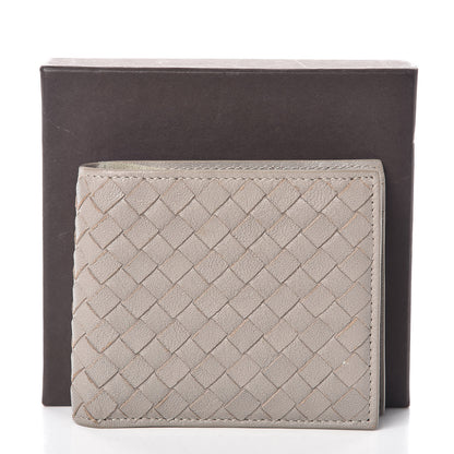Bottega Veneta Nappa Intrecciato Coin Purse Bi-Fold Wallet Light Grey 7 of 7