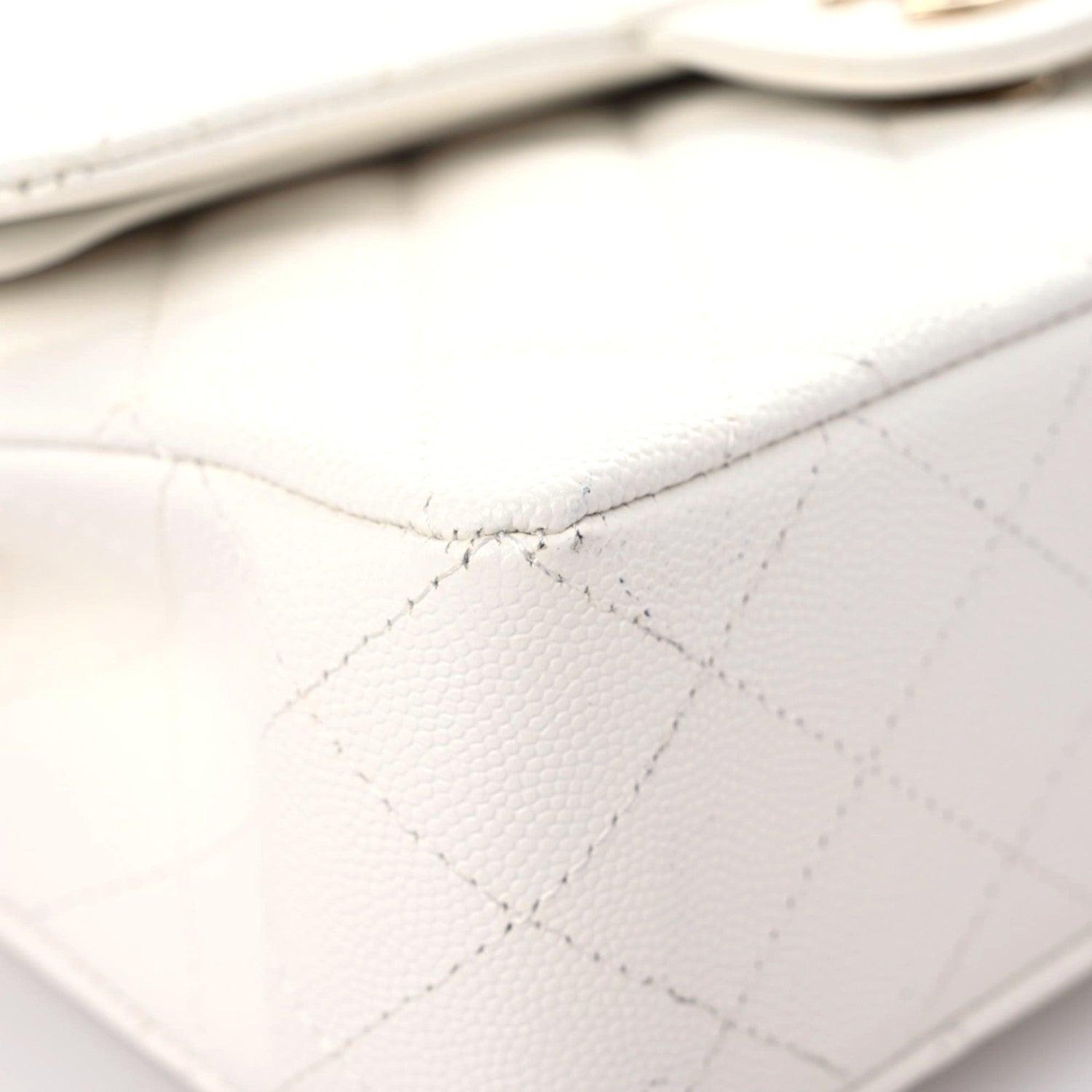Chanel Caviar Quilted Small Double Flap White 5 of 17