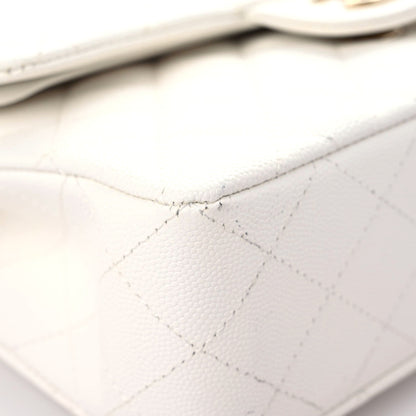 Chanel Caviar Quilted Small Double Flap White 5 of 17