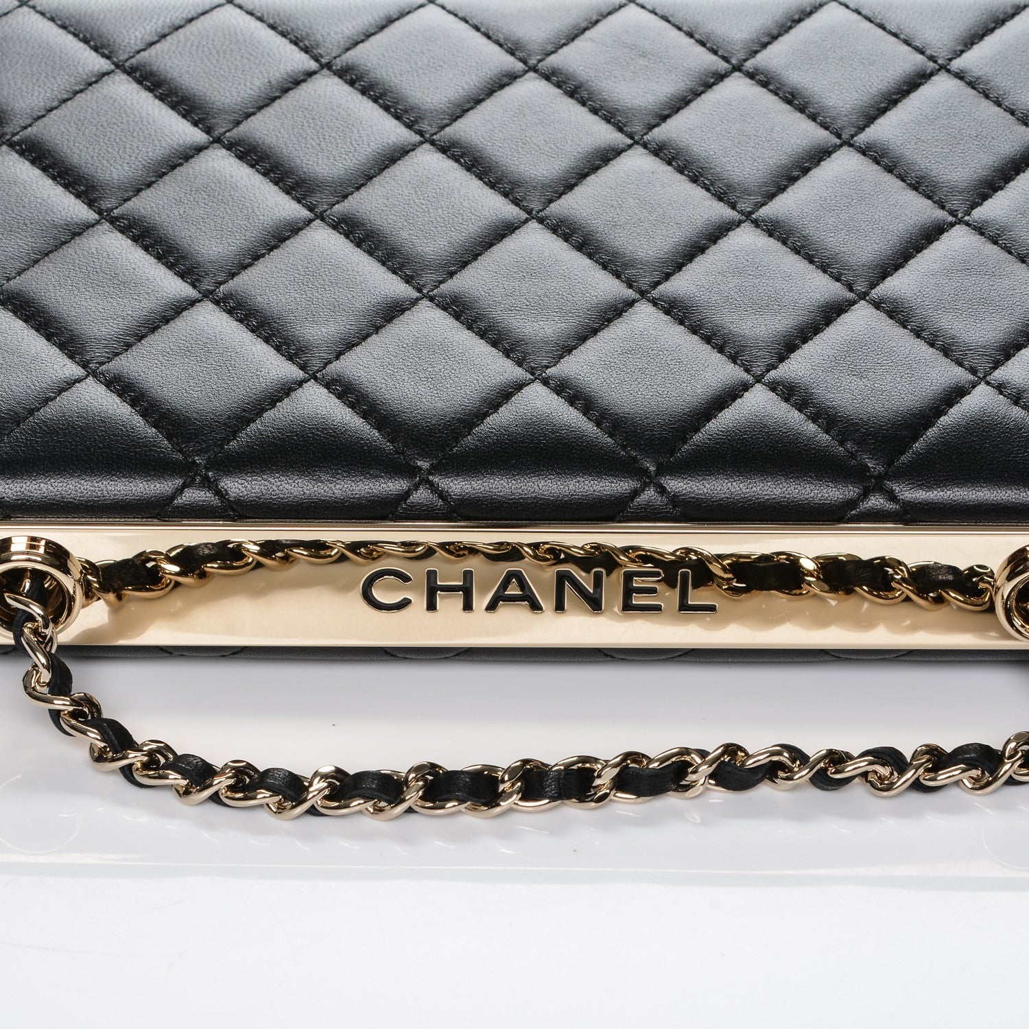 Chanel Lambskin Quilted Trendy CC Wallet On Chain WOC Black 5 of 9