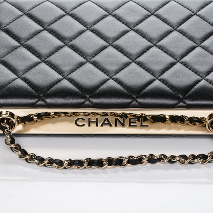 Chanel Lambskin Quilted Trendy CC Wallet On Chain WOC Black 5 of 9