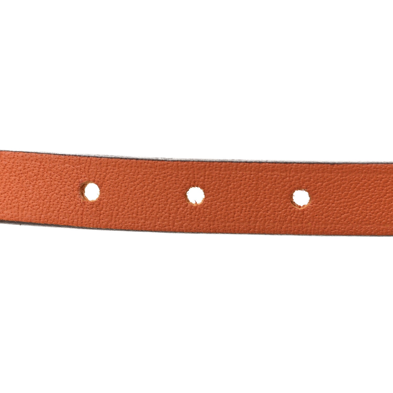 Hermes Swift Epsom Behapi Double Tour Reversible Bracelet T4 Orange Gold 5 of 7