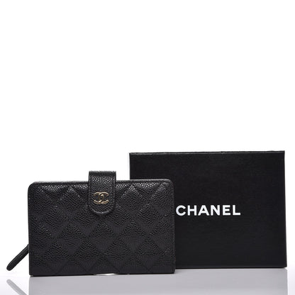 Chanel Caviar Quilted Zipped Pocket Wallet Black 11 of 11