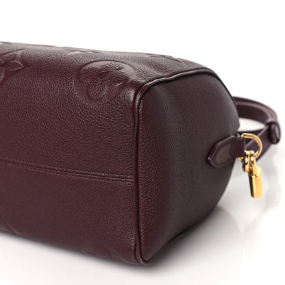 Louis Vuitton Empreinte Monogram Giant Speedy Bandouliere 25 Wine 9 of 10