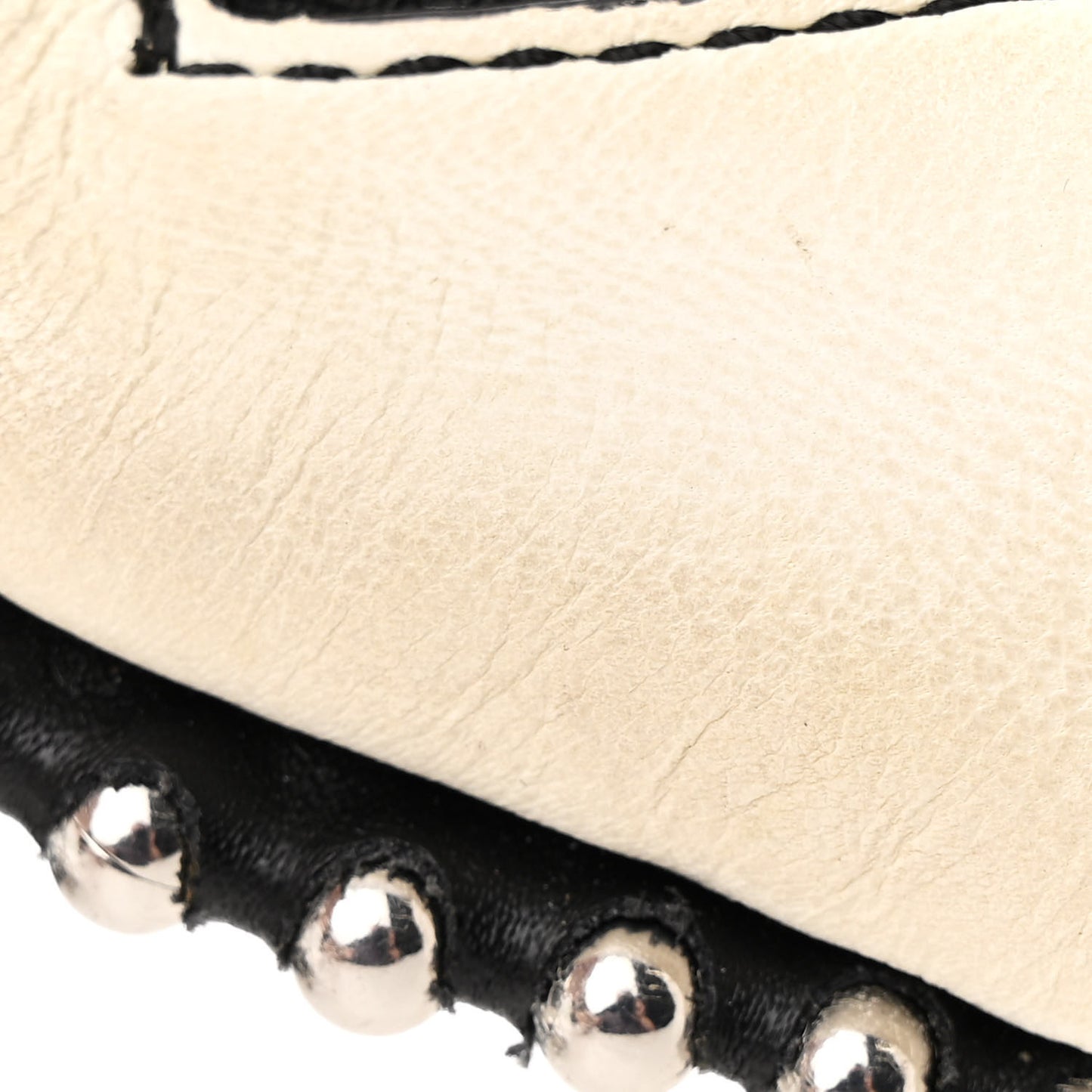 Lambskin Attica Studded Belt Bag White