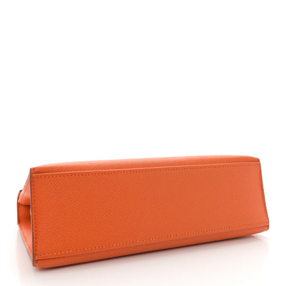Hermes Epsom Kelly Pochette Clutch Orange 4 of 12