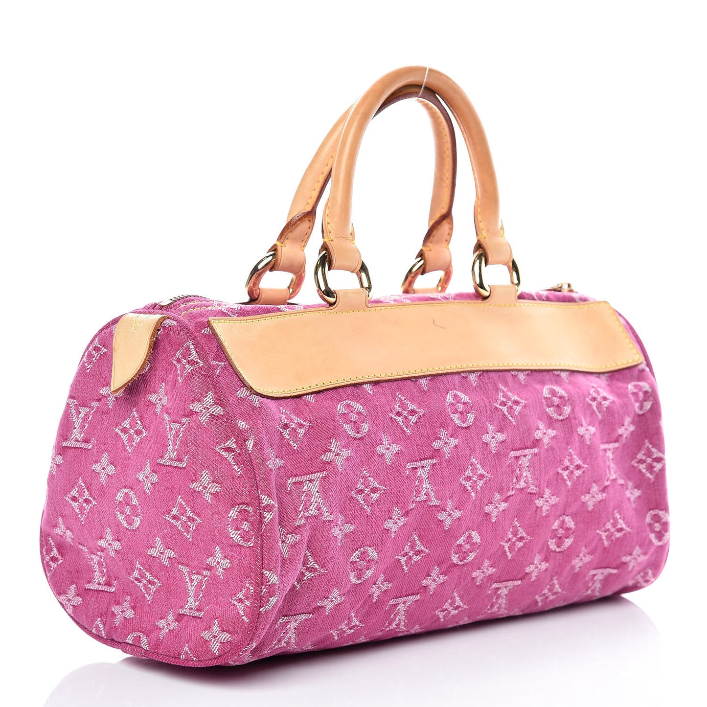 Monogram Denim Neo Speedy Fuchsia