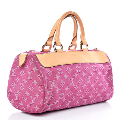 Louis Vuitton Monogram Denim Neo Speedy Fuchsia 3 of 16