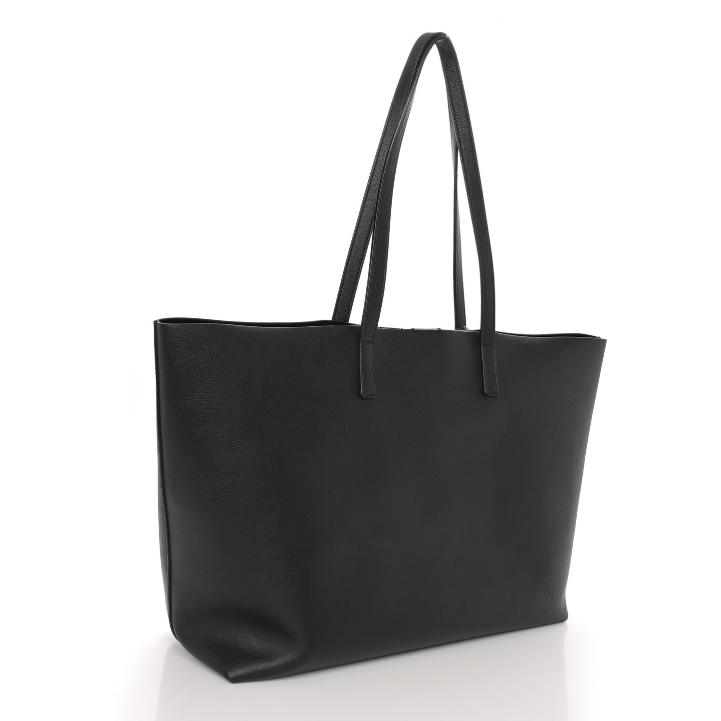 Calfskin Large Shopping Tote Black