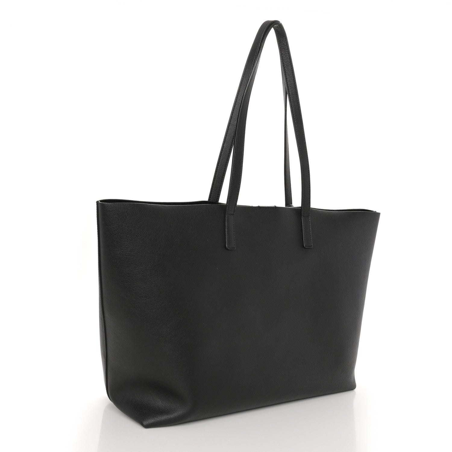 Saint Laurent Calfskin Large Shopping Tote Black 4 of 12