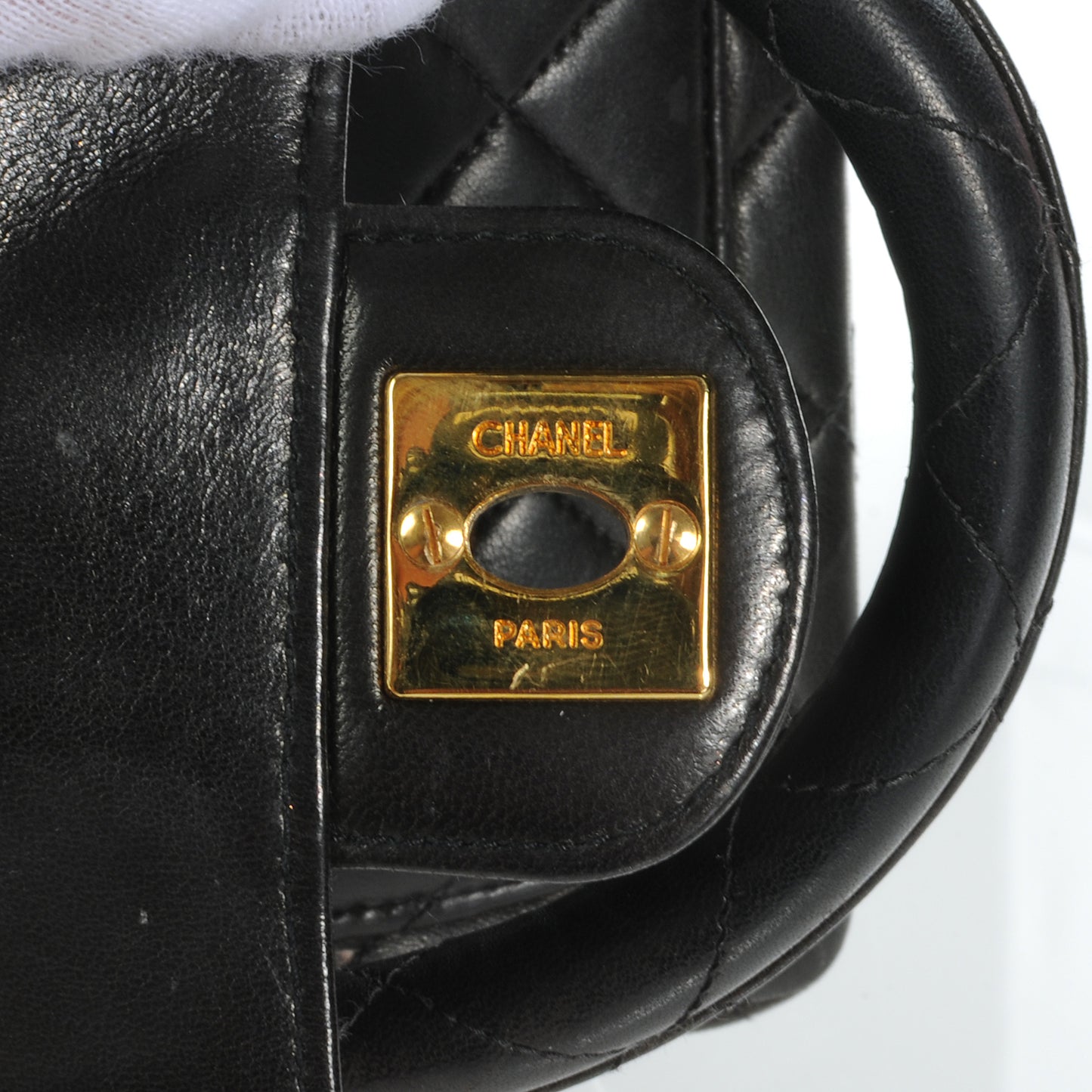 Lambskin Mini Kelly Flap Bag Black