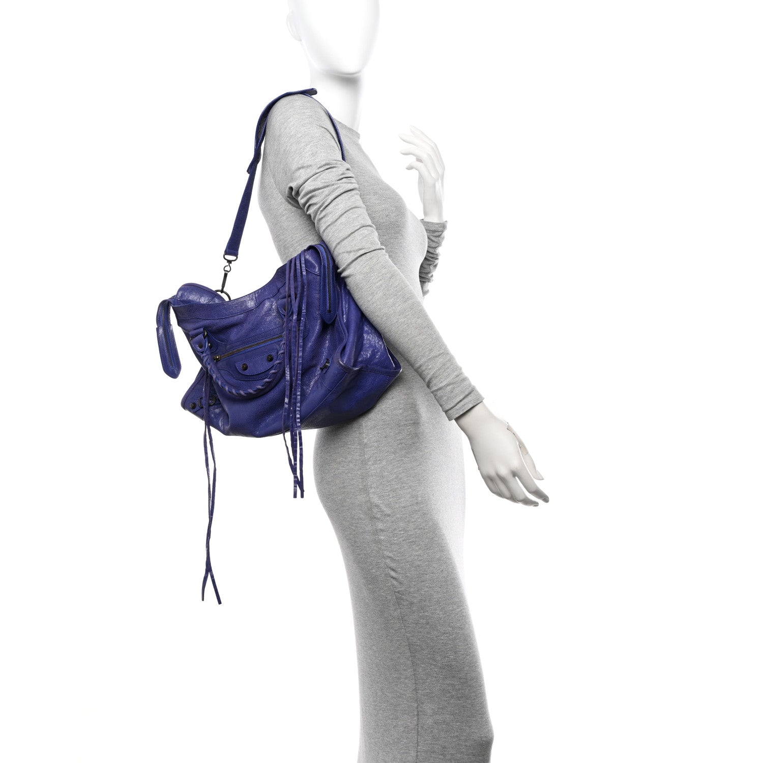 Balenciaga Agneau Classic Hardware City Bleu Lavande 2 of 14