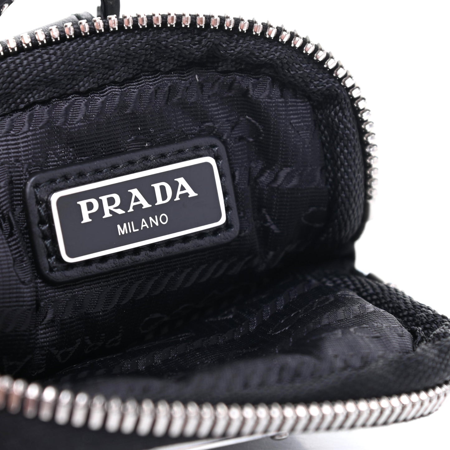 Vitello Lux Nylon Metal Triangle Logo Monolith Pouch Pocket 55mm Tall Combat Boots 37.5 Black