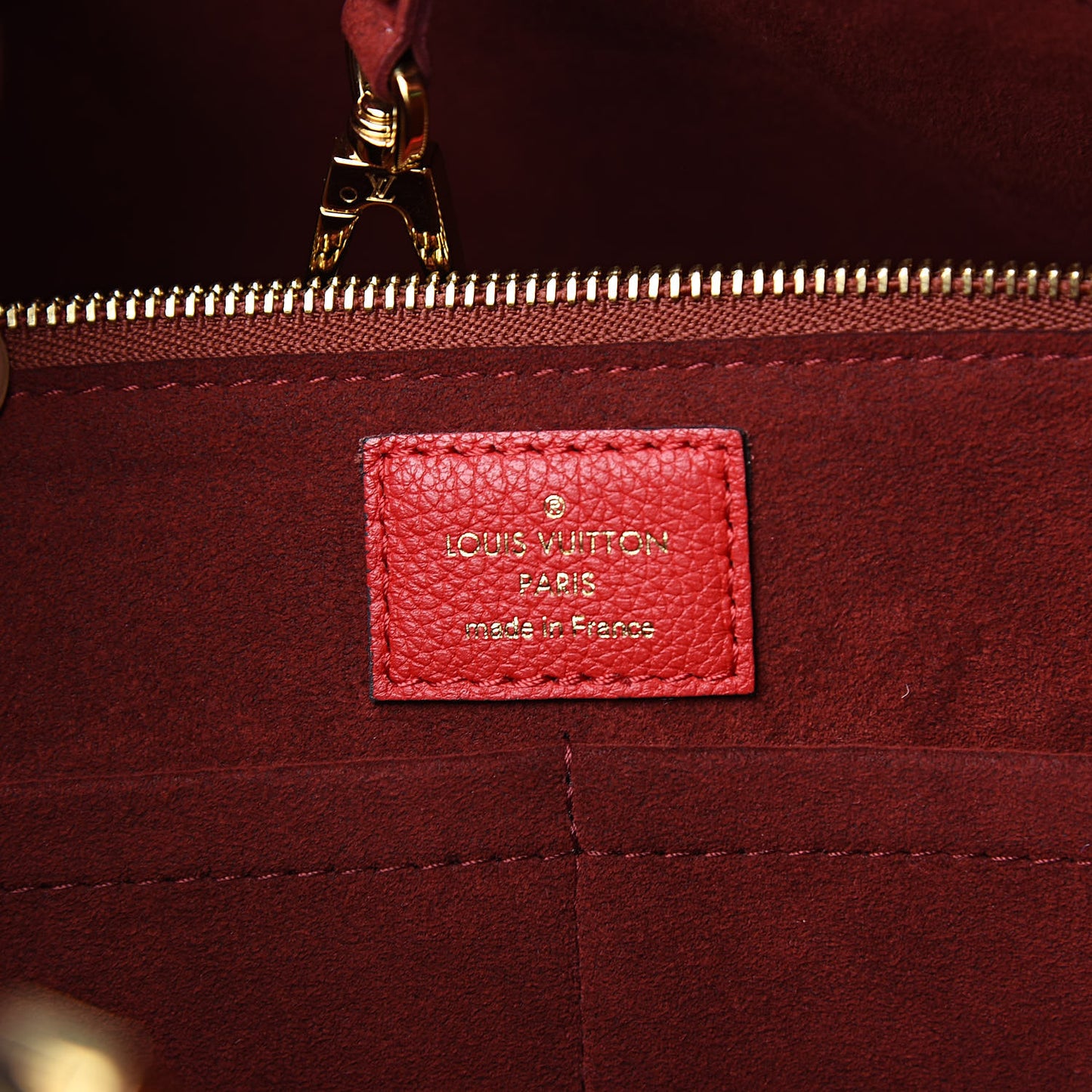 Calfskin Monogram Kimono Tote Cherry